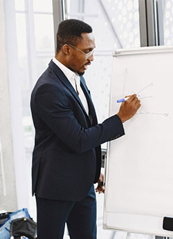 teaching picture for technoid academy corporate training